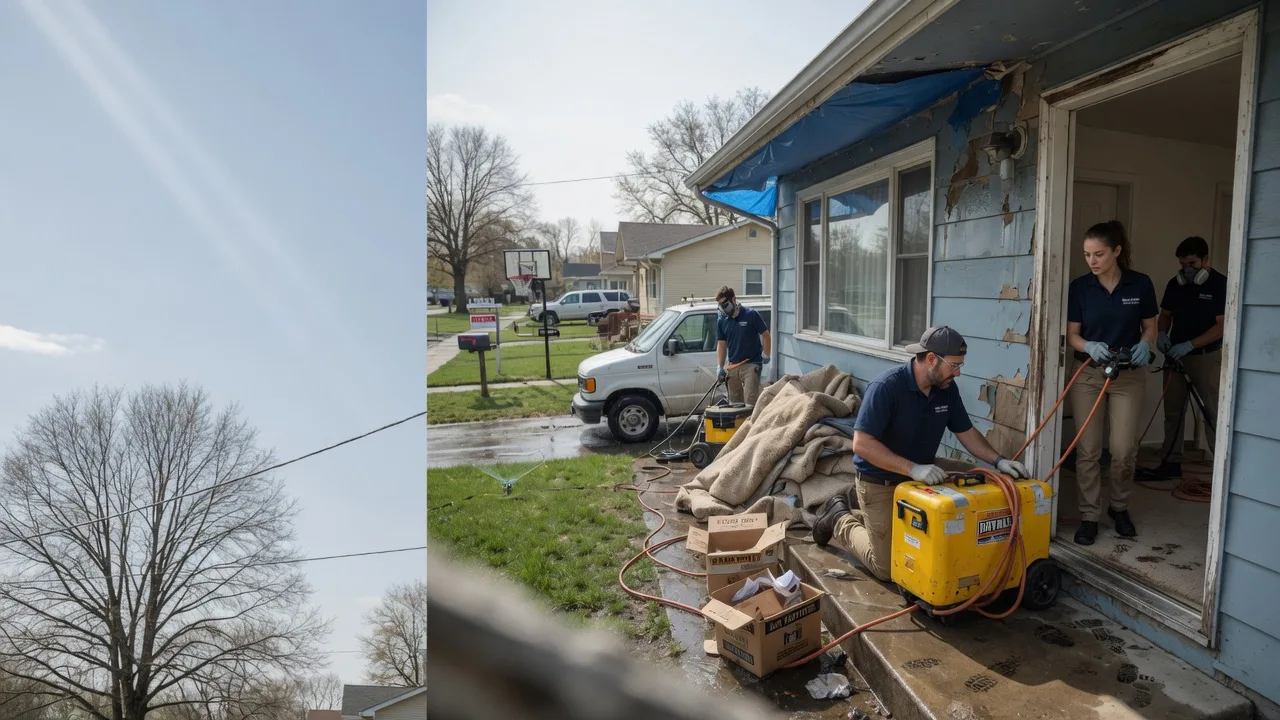 Basement Flood Cleanup in Fairmount, IL near me